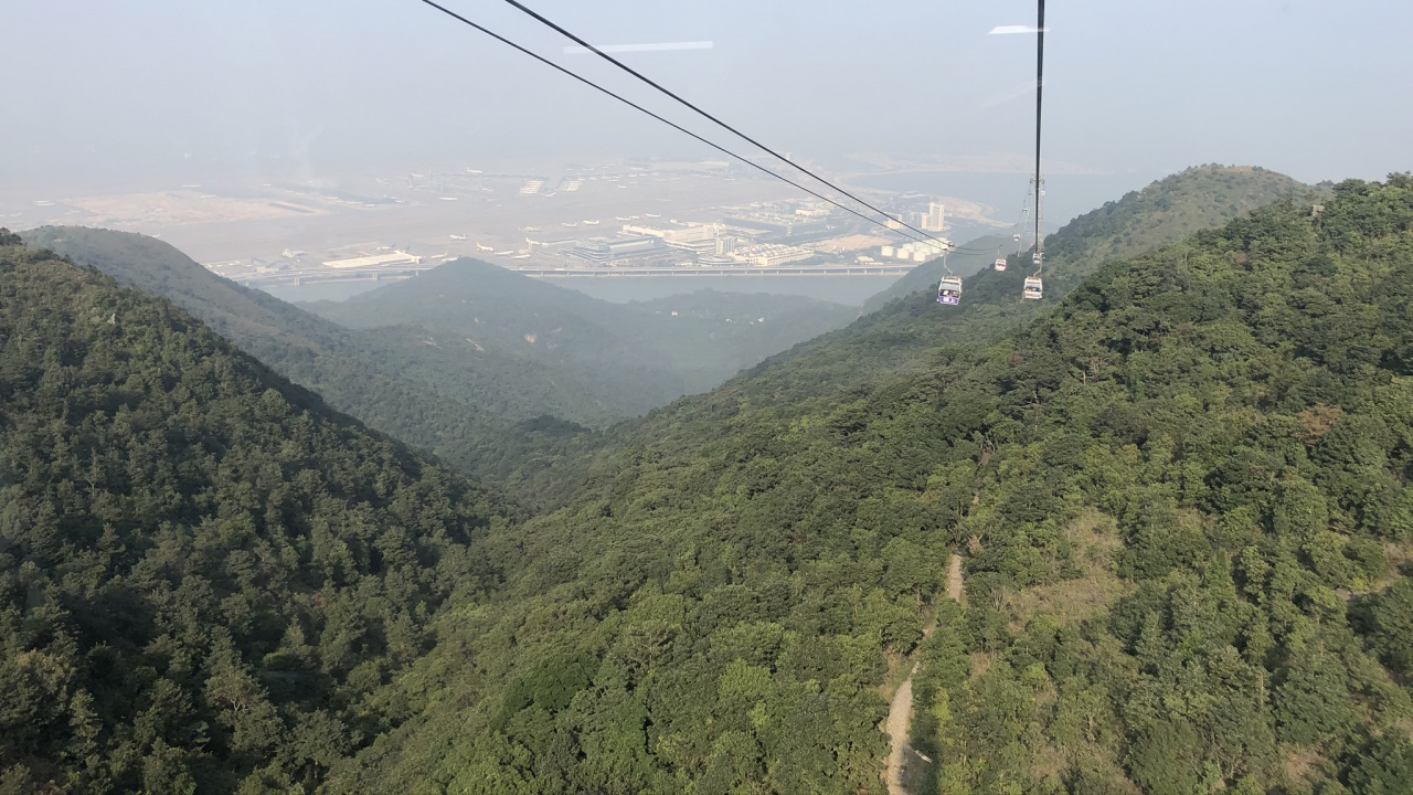 Обои горная станция, горный хребет, пейзажи гор, горный рельеф, природа в разрешении 1280x720