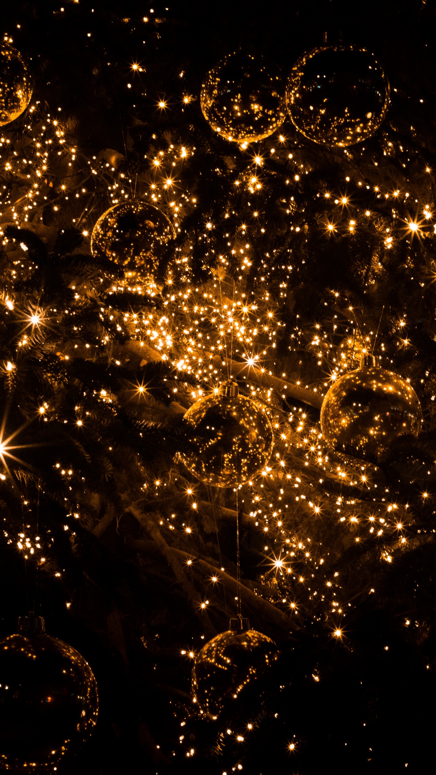 Обои Рождественский день, вода, космос, астрономический объект, темнота в разрешении 1440x2560