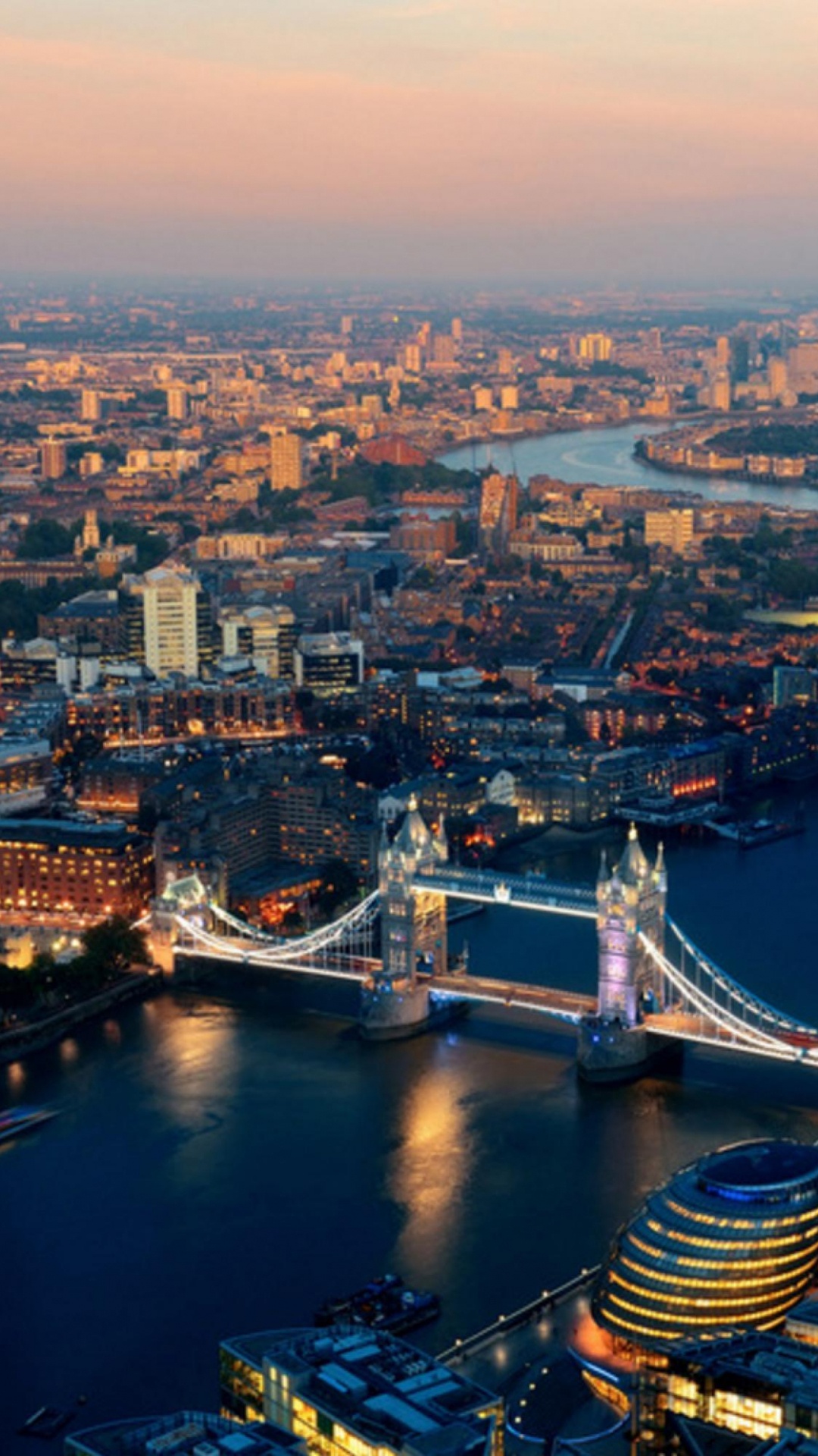 Обои Лондон, фреска, городской пейзаж, город, городской район в разрешении 1080x1920