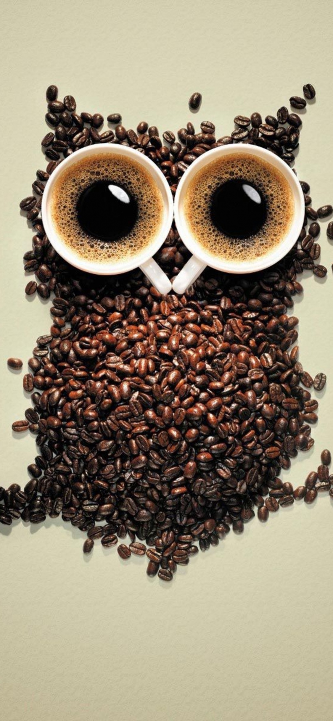 Обои сова, птица, хищная птица, иллюстрация, арт в разрешении 1125x2436