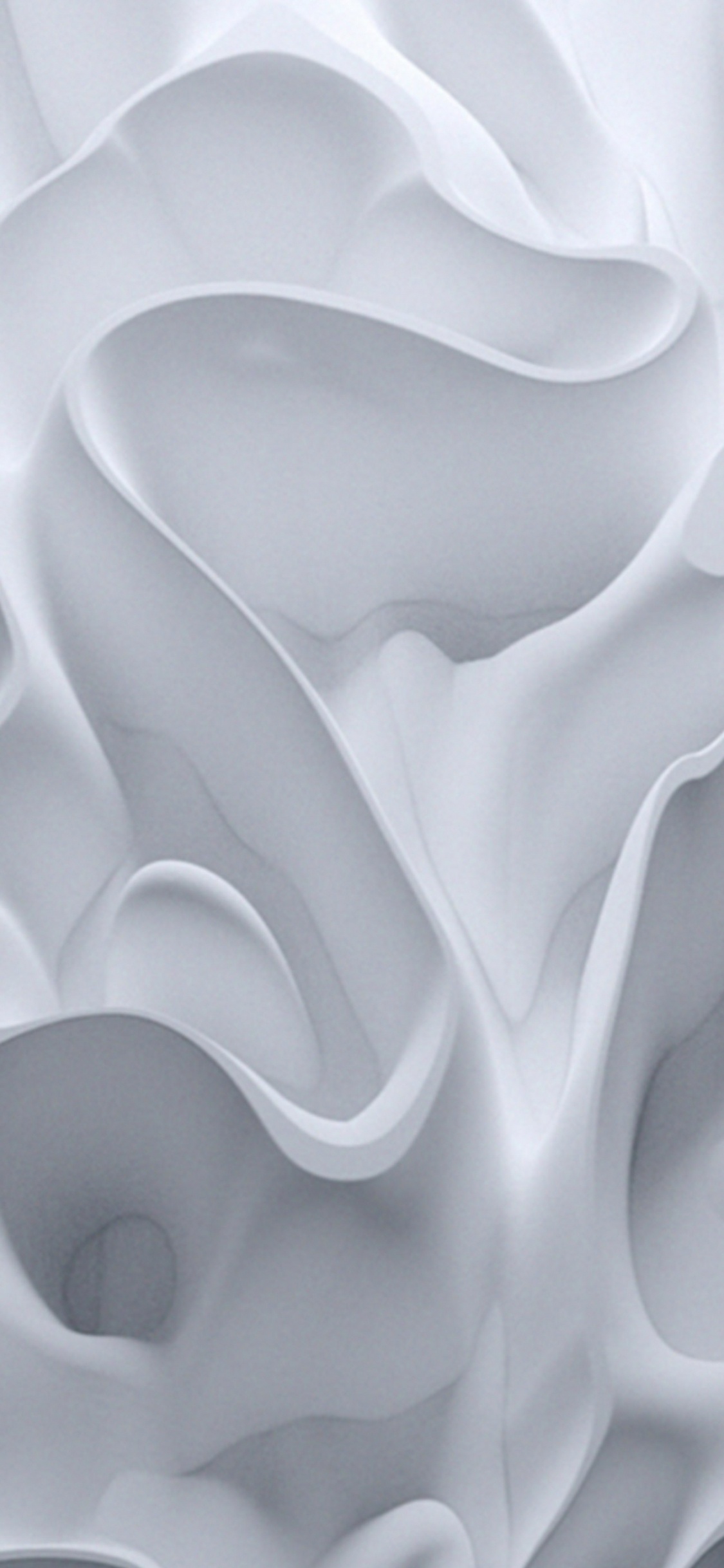 Обои тающие воспоминания рефик анадол, арт, живопись, Арт-инсталляция, облако в разрешении 1125x2436