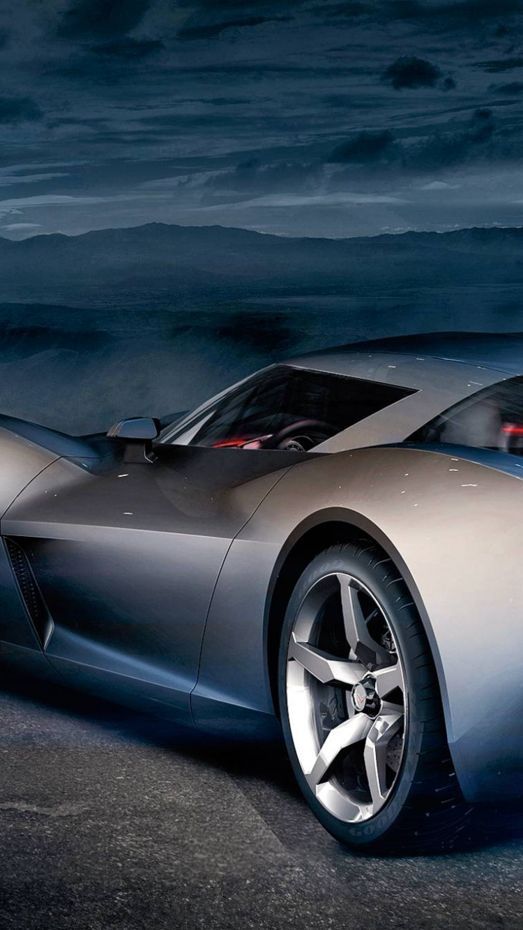 Обои corvette stingray, авто, спорткар, Шевроле, Дженерал Моторз в разрешении 750x1334