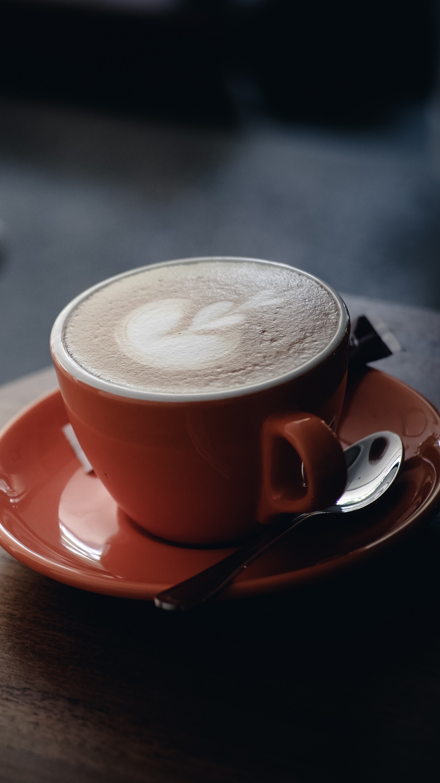 Обои капучино, кофе, латте арт, кофейная чашка, латте в разрешении 1440x2560