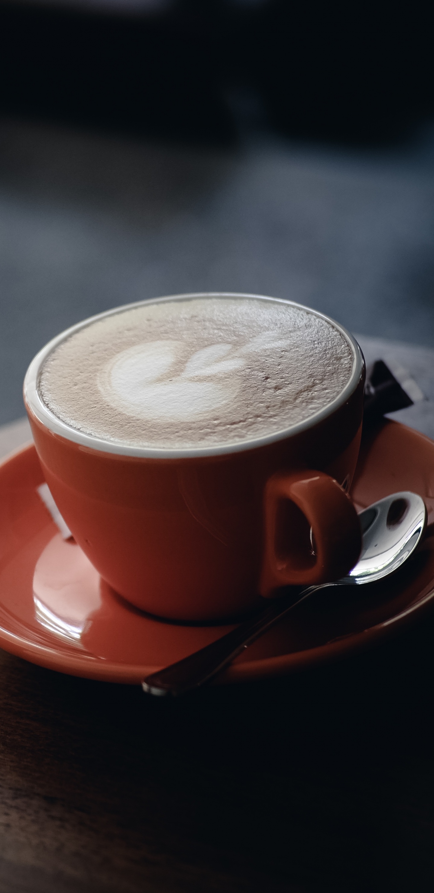 Обои капучино, кофе, латте арт, кофейная чашка, латте в разрешении 1440x2960