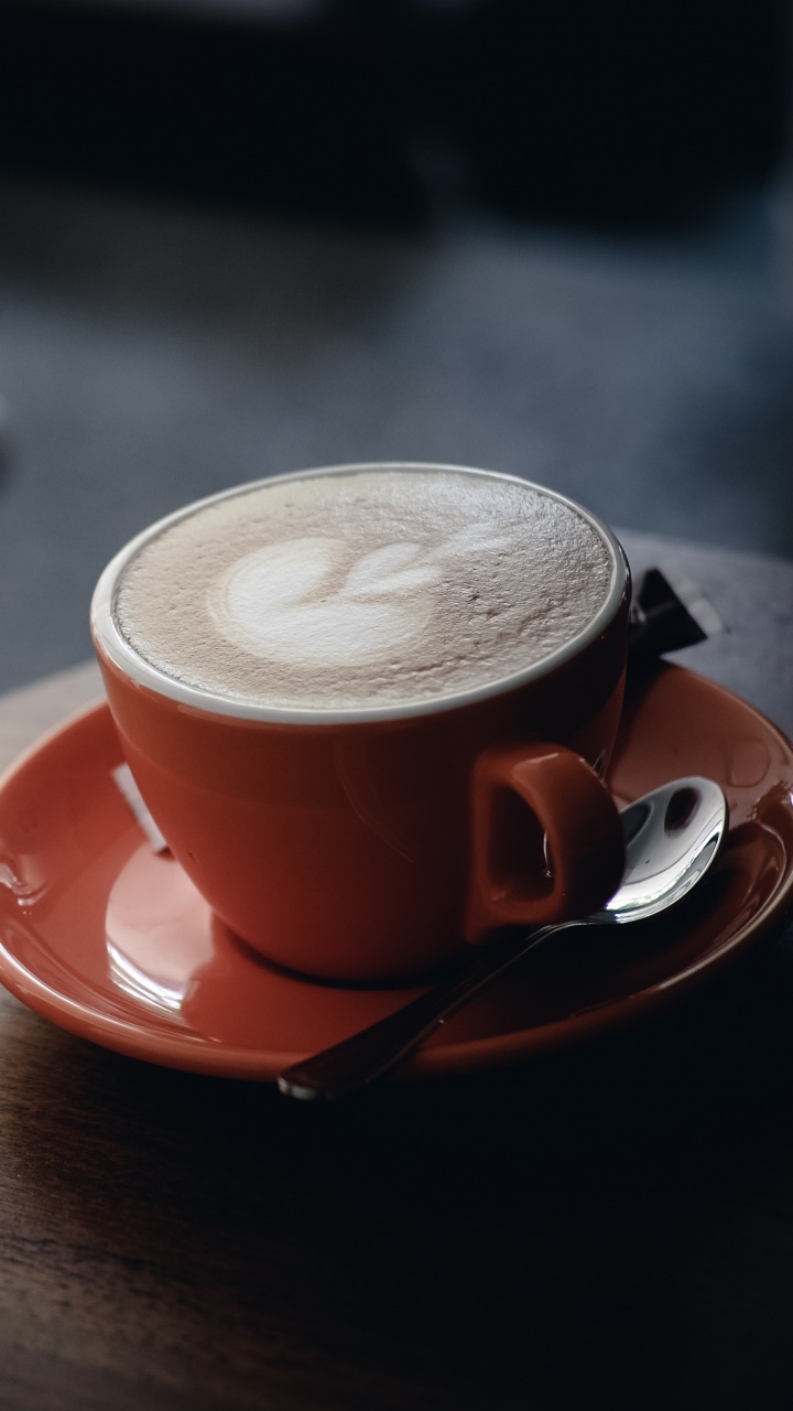 Обои капучино, кофе, латте арт, кофейная чашка, латте в разрешении 720x1280