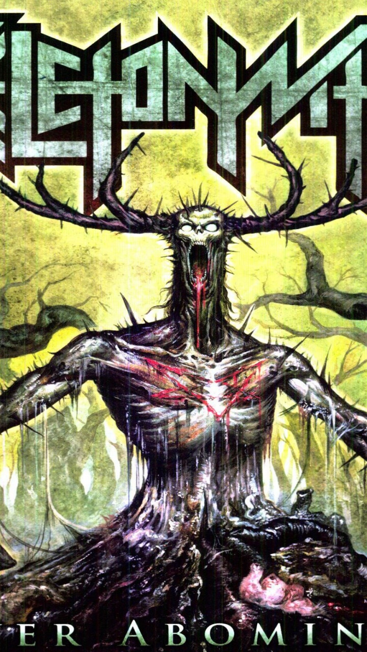 Обои Скелетонистка, Вечно Мерзость, Альбом, демон, дерево в разрешении 720x1280