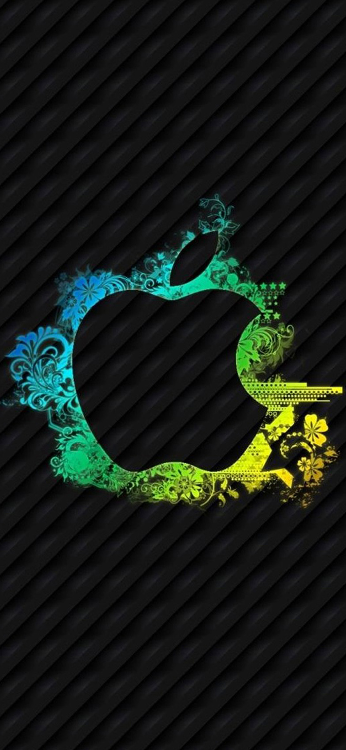 Обои символ, визуальное искусство, вымышленный персонаж, apple, зеленый в разрешении 1125x2436