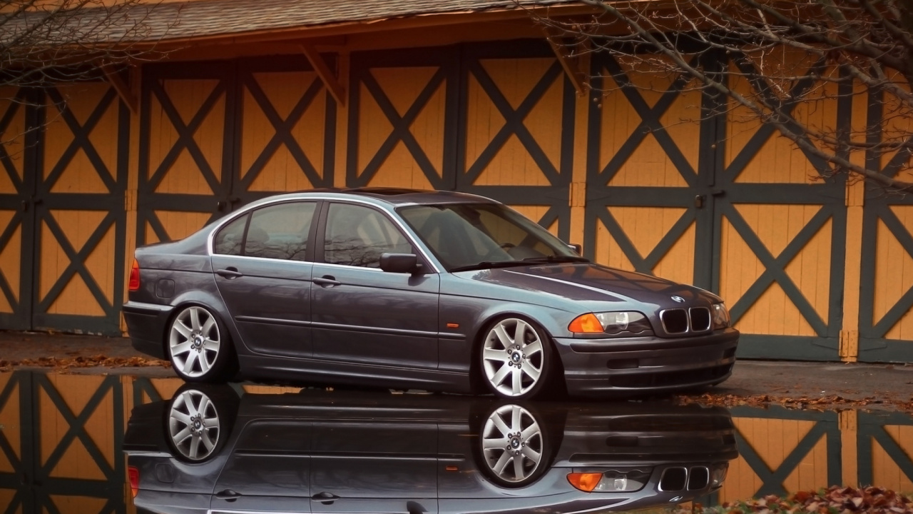 Обои bmw 3 серии, bmw, bmw m3, система автомобильных колес, вид сбоку в разрешении 1280x720