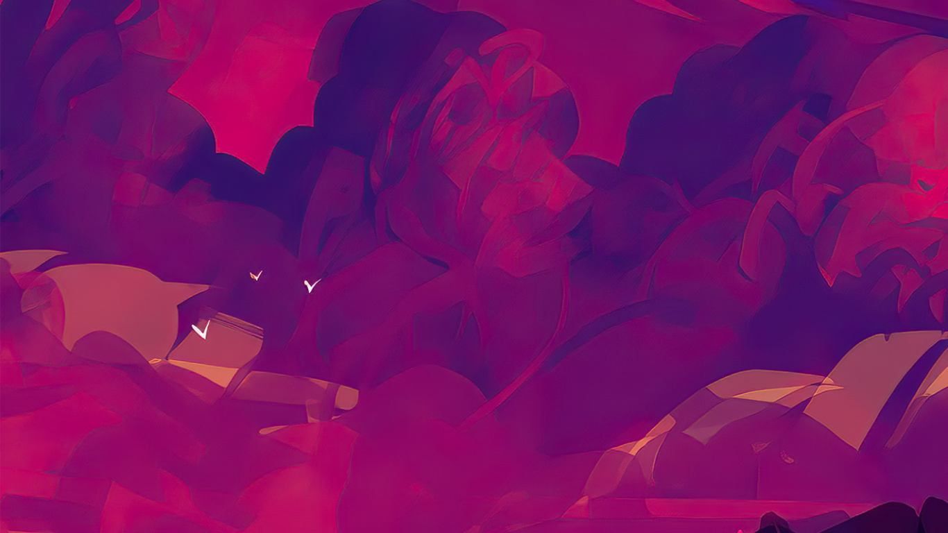 Обои искусство Мухаммеда Нафая, атмосфера, мир, пурпур, природа в разрешении 1366x768