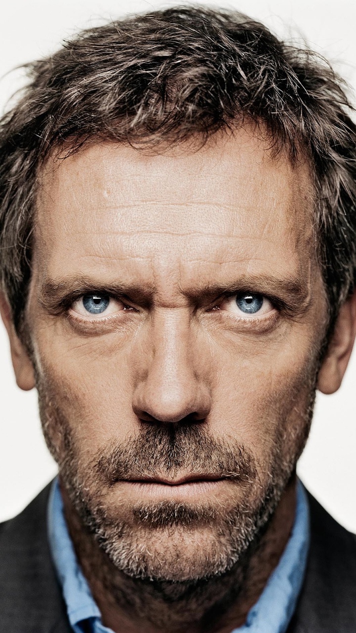 Обои Хью Лори, борода, сериал, актер в разрешении 720x1280