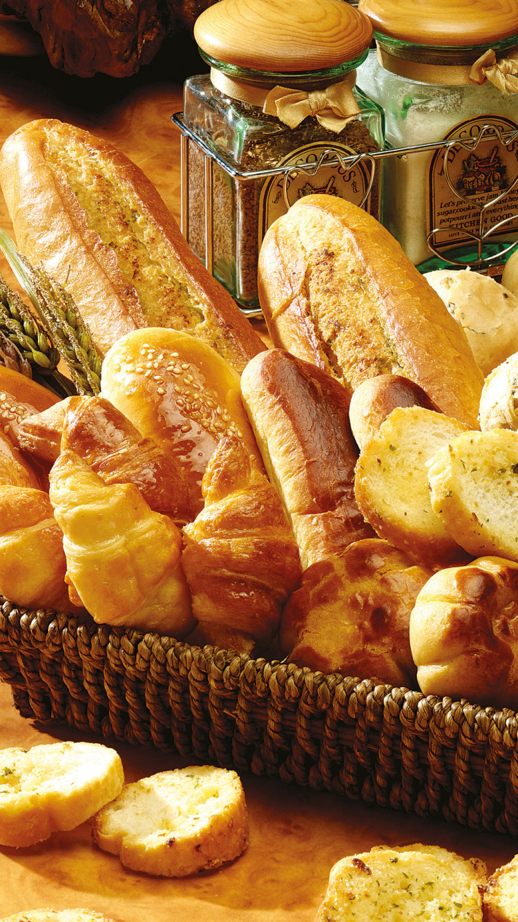 Обои пекарня, хлеб, выпечка, пища, кухня в разрешении 750x1334