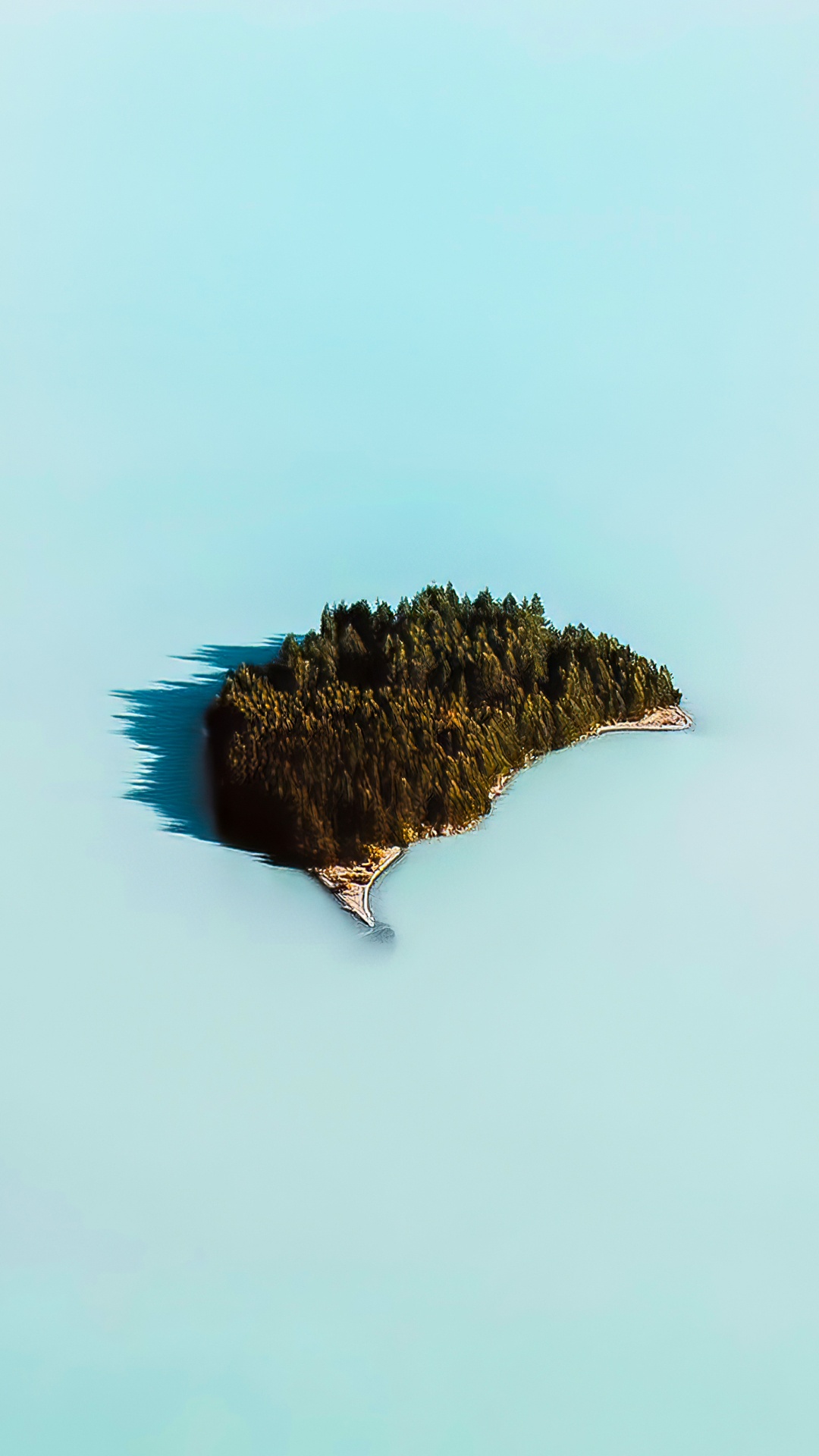 Обои вода, натуральный материал, пейзаж, природный ландшафт, Остров в разрешении 1080x1920