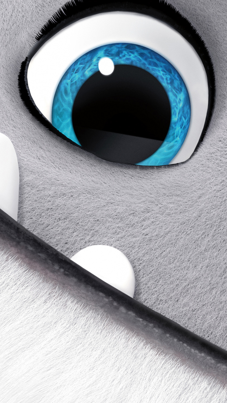 Обои студия DreamWorks Animation, приключения, синий, глаз, радужная оболочка в разрешении 750x1334