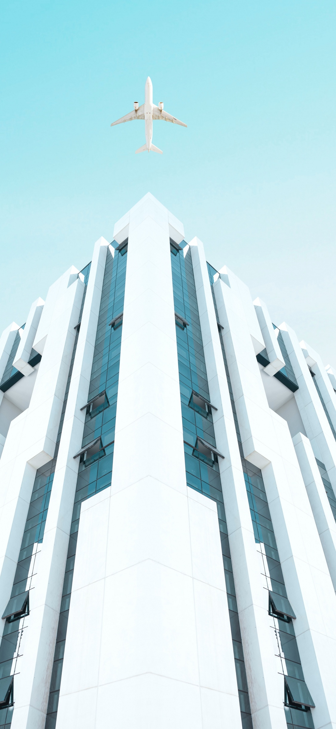 Обои Компания Fujifilm, глубина резкости, архитектура, дневное время, здание в разрешении 1125x2436