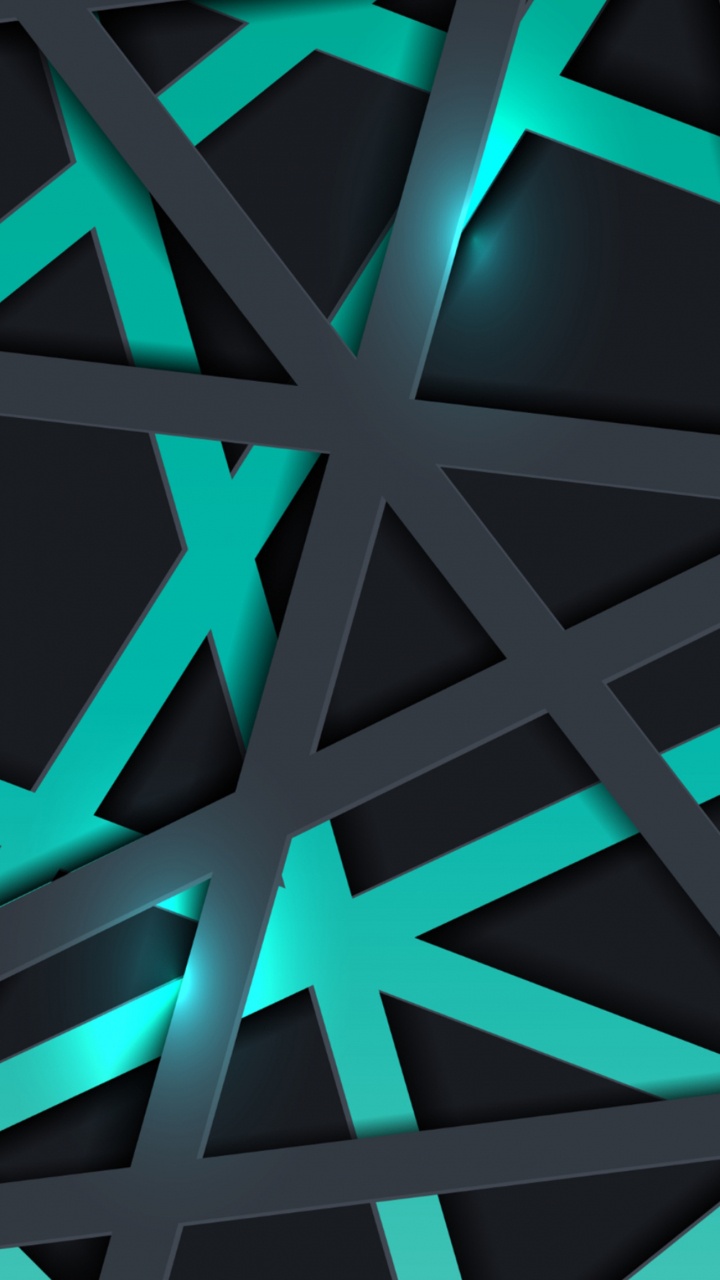 Обои симметрия, синий, зеленый, красочность, узор в разрешении 720x1280