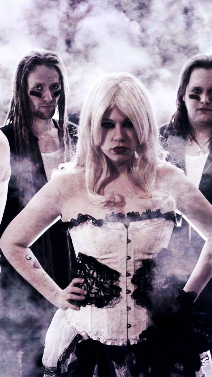 Обои забава, рок, тяжелый металл, тяжелый рок, девушка в разрешении 720x1280