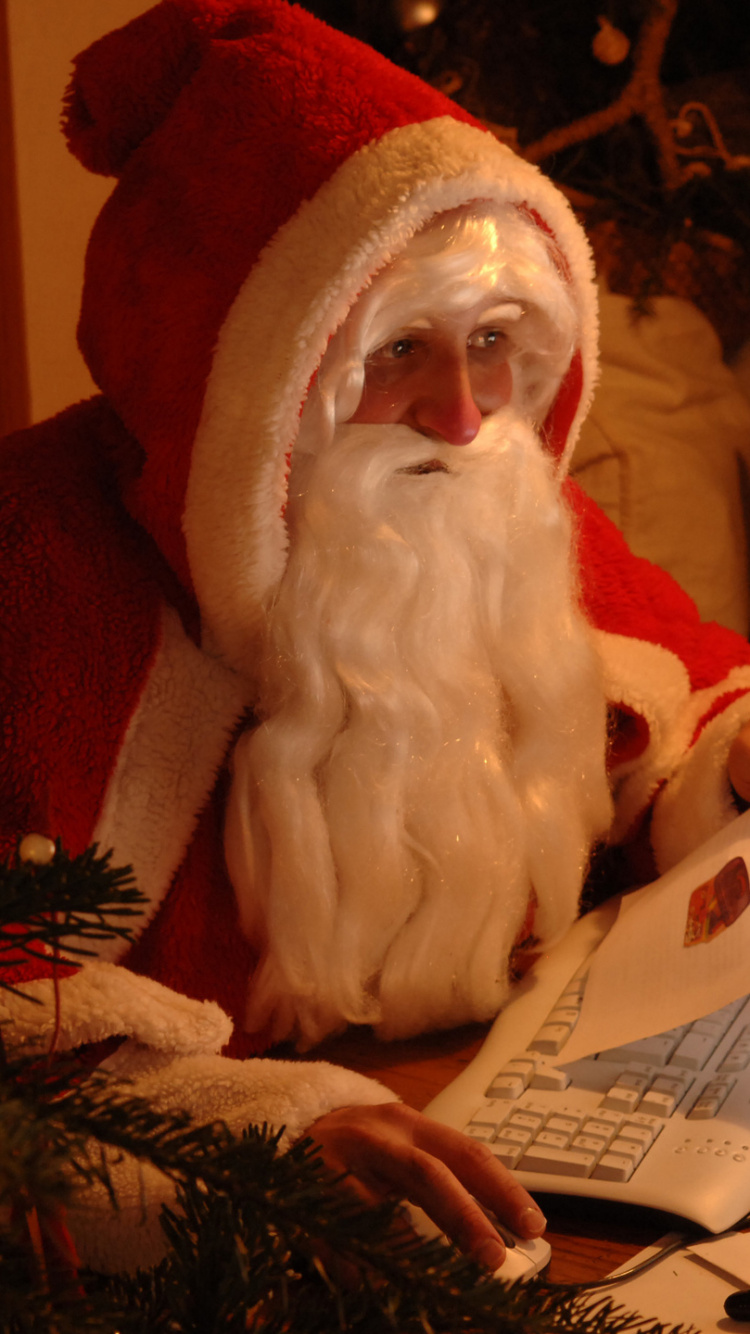 Обои Санта-Клаус, Рождество, праздник, событие, традиция в разрешении 750x1334