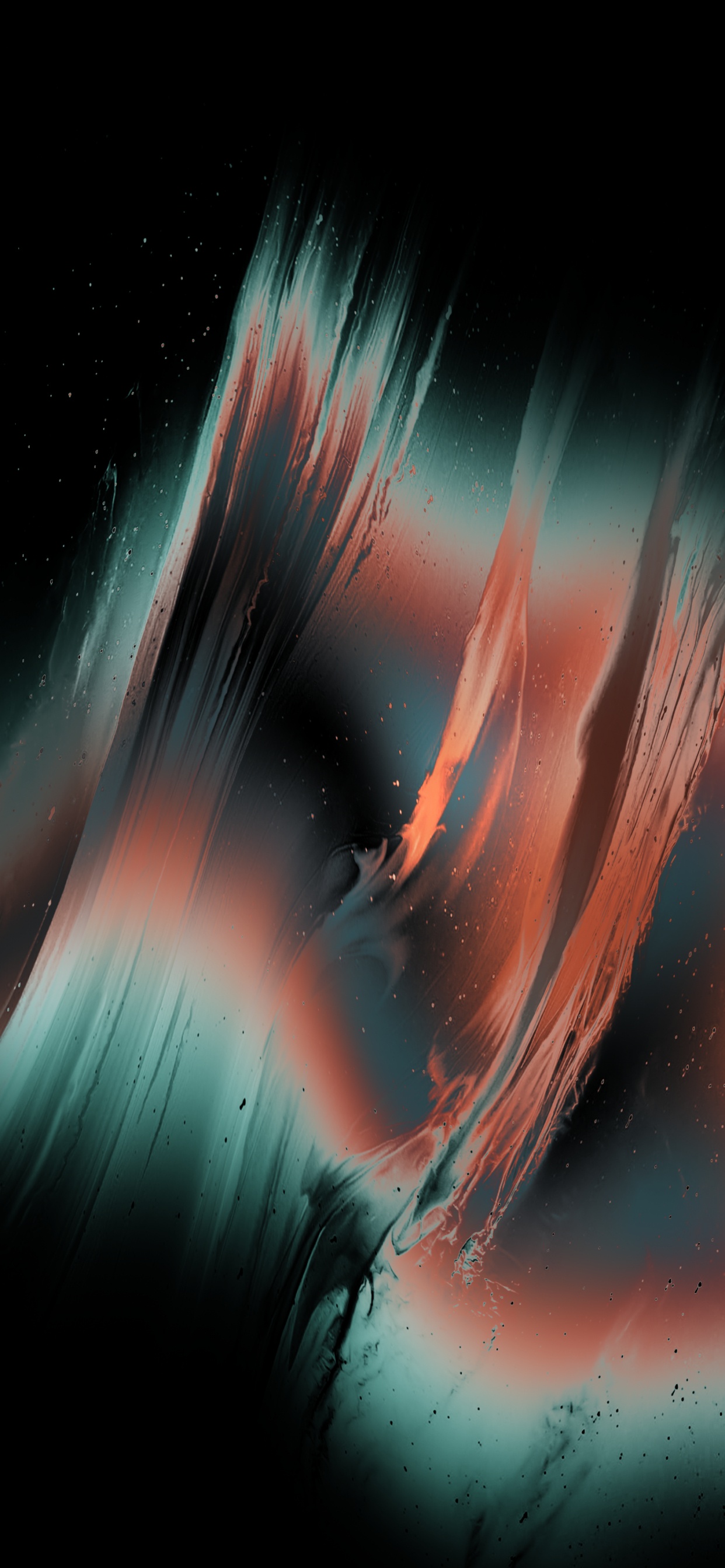 Обои атмосфера, природный ландшафт, арт, горизонт, астрономический объект в разрешении 1242x2688