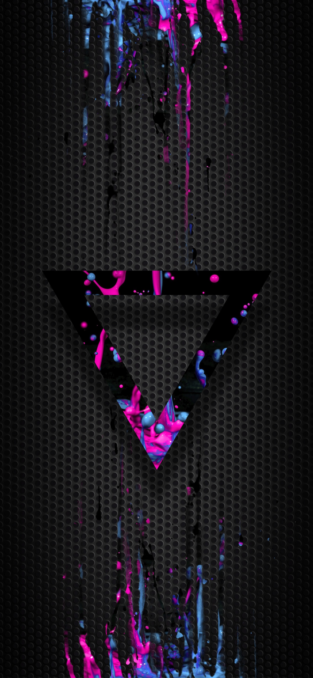 Обои графический дизайн, дизайн, рисование, пурпур, ювелирные изделия тела в разрешении 1242x2688