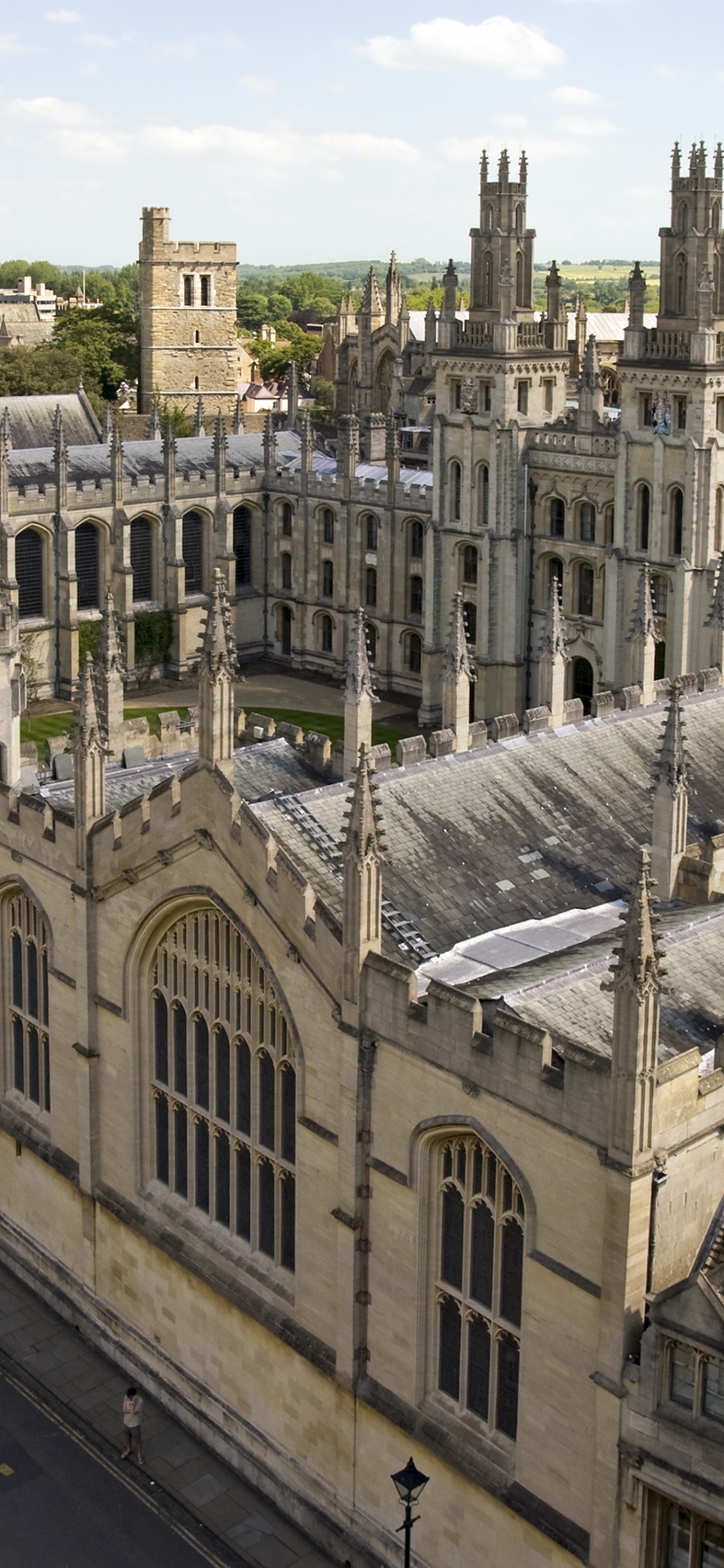 Обои Оксфордский университет, Университет, здание, город, историческое место в разрешении 1125x2436