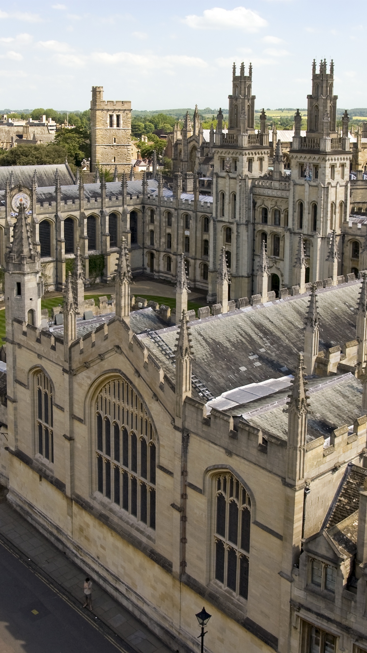 Обои Оксфордский университет, Университет, здание, город, историческое место в разрешении 1440x2560