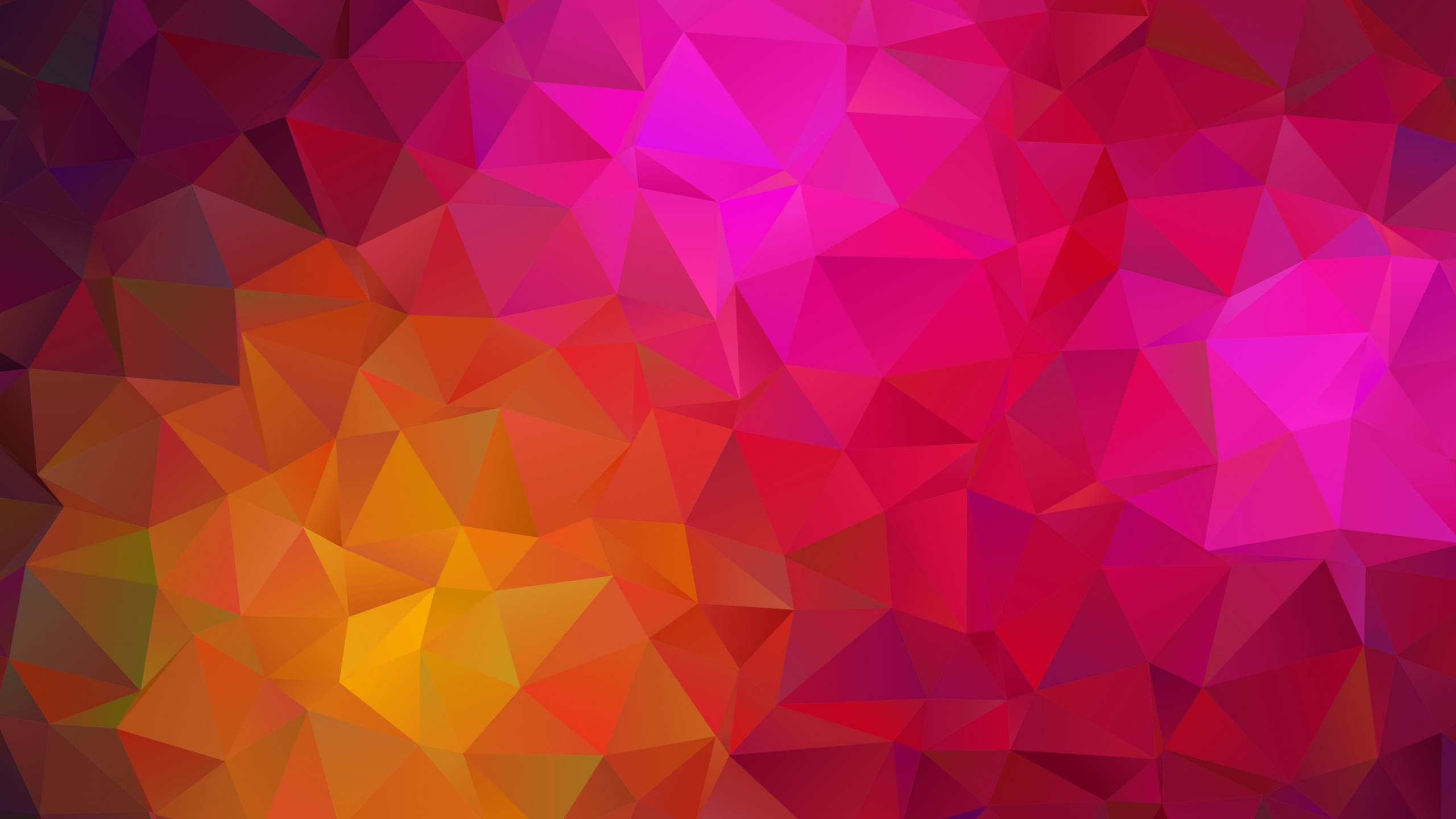 Обои треугольник, узор, пурпурный цвет, розовый, Апельсин в разрешении 2560x1440