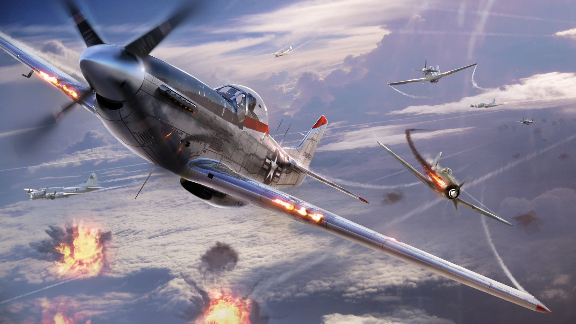 Обои гром войны, самолет, самолеты, авиация, военный самолет в разрешении 1920x1080