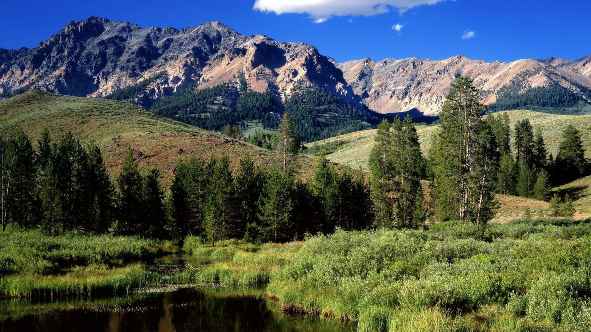 Обои горный рельеф, гора, природа, дикая местность, нагорье в разрешении 1920x1080