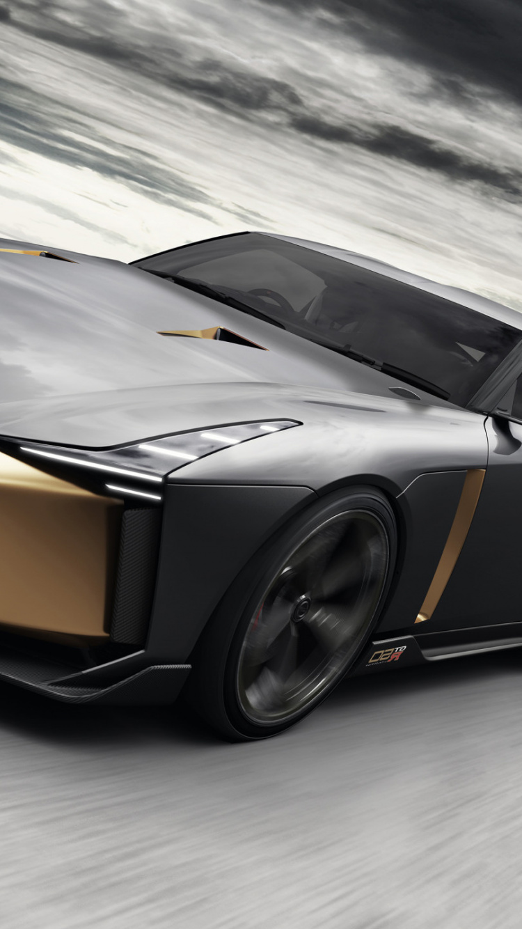 Обои суперкар, авто, спорткар, 2018 Nissan GT-R, Ниссан в разрешении 750x1334