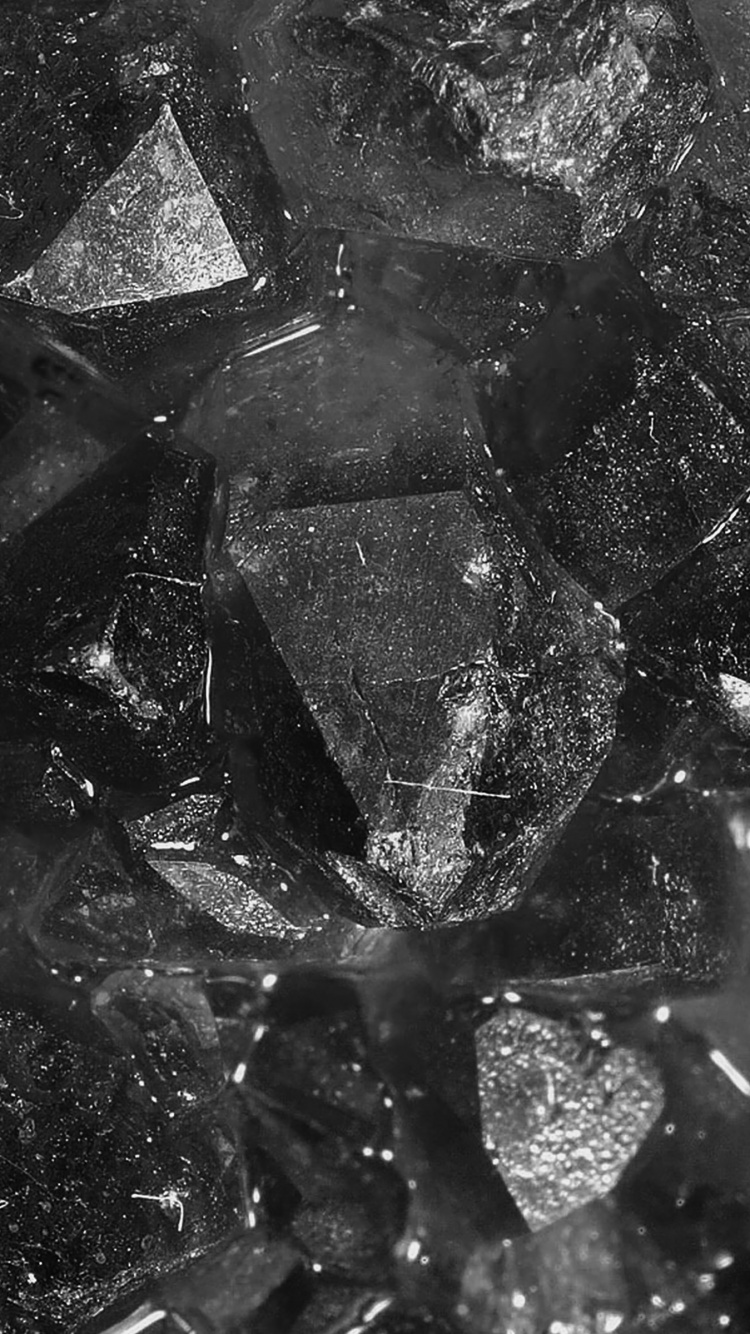 Обои ios, черный, вода, монохромный, черный и белый в разрешении 750x1334