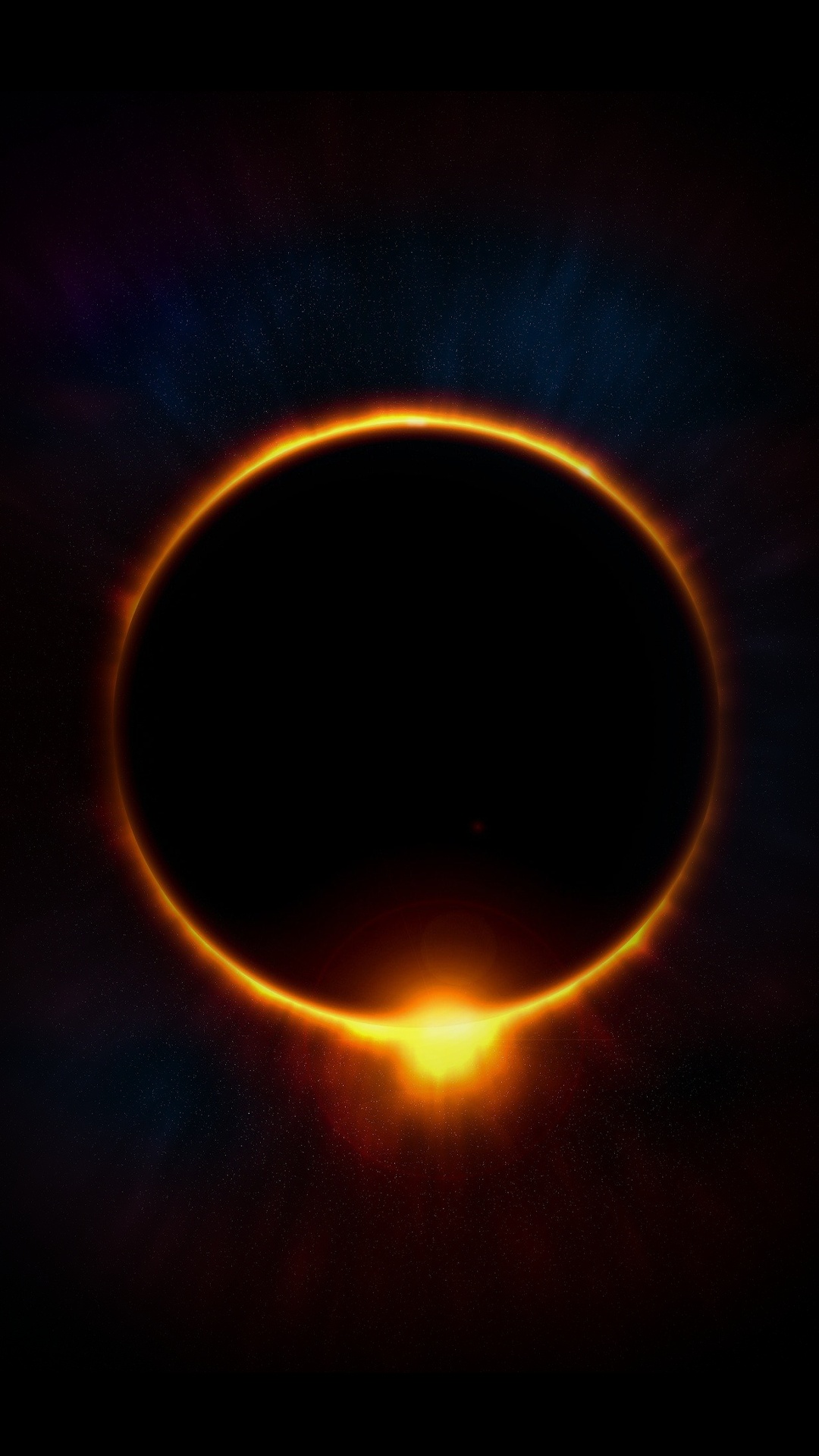 Обои атмосфера, венок, луна, Янтарь, астрономический объект в разрешении 1080x1920