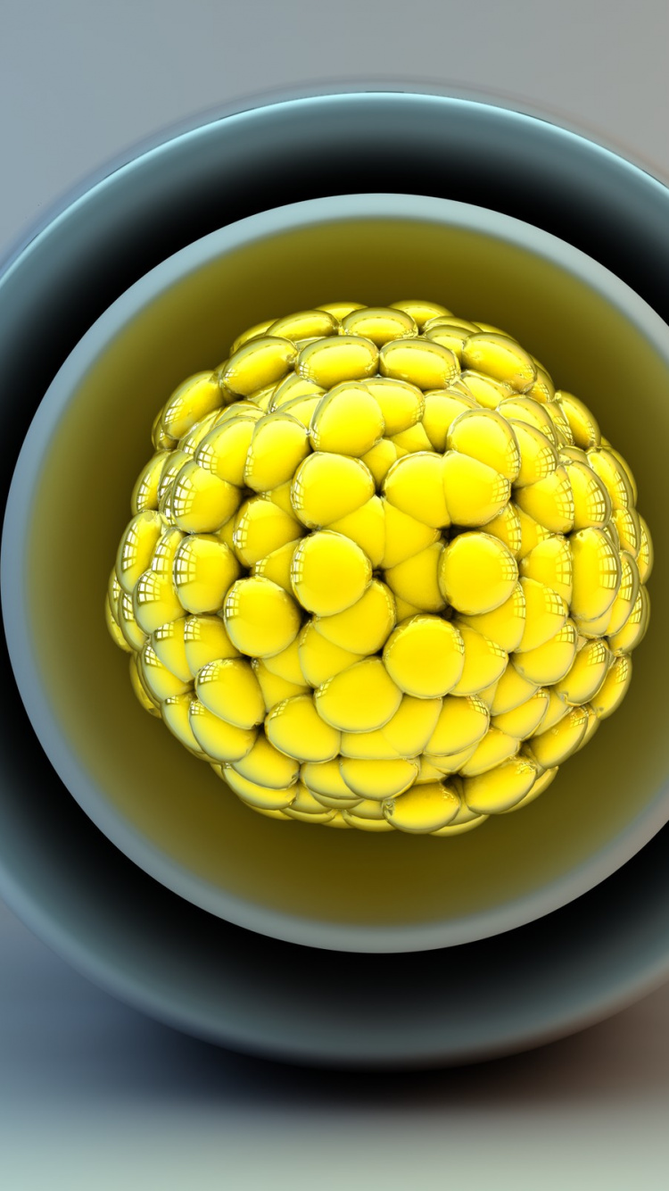 Обои молекула, желтый, химия, атом, сахарная кукуруза в разрешении 750x1334