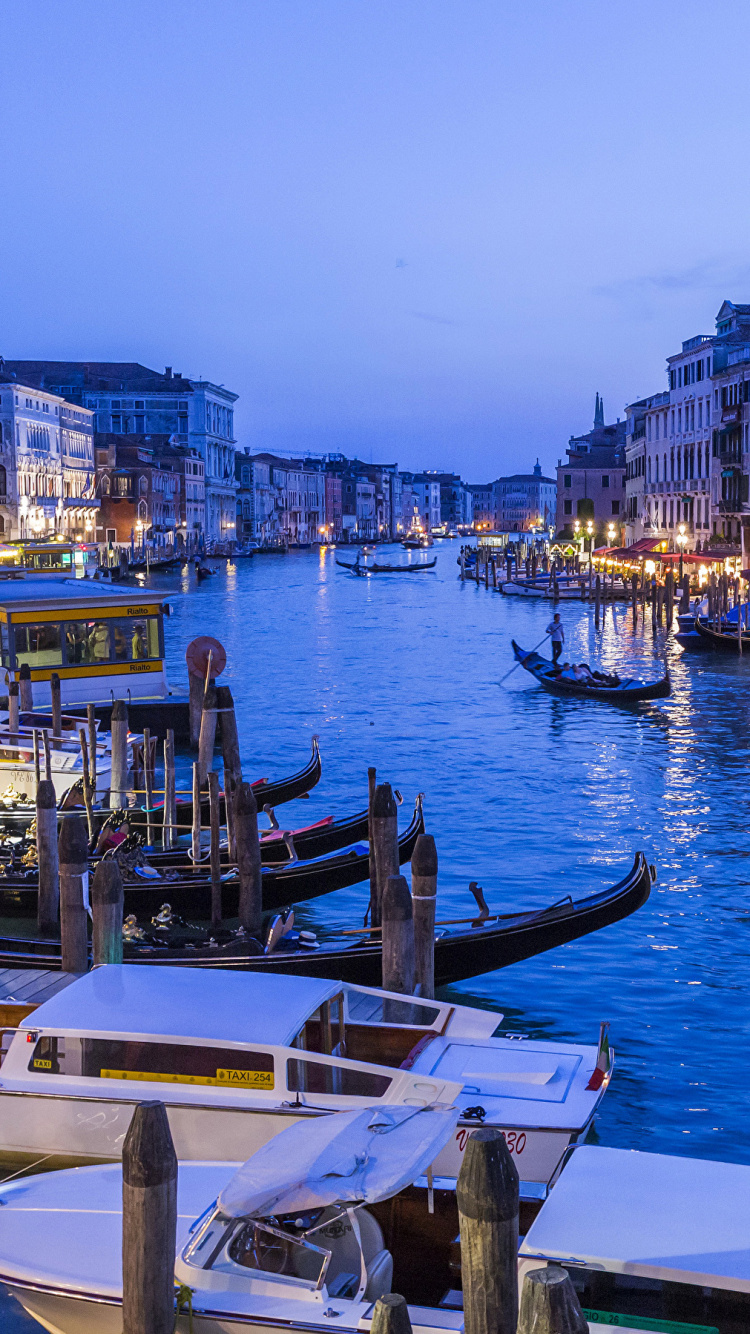 Обои Гранд-канал, канал, перевозка воды, водный путь, водоем в разрешении 750x1334