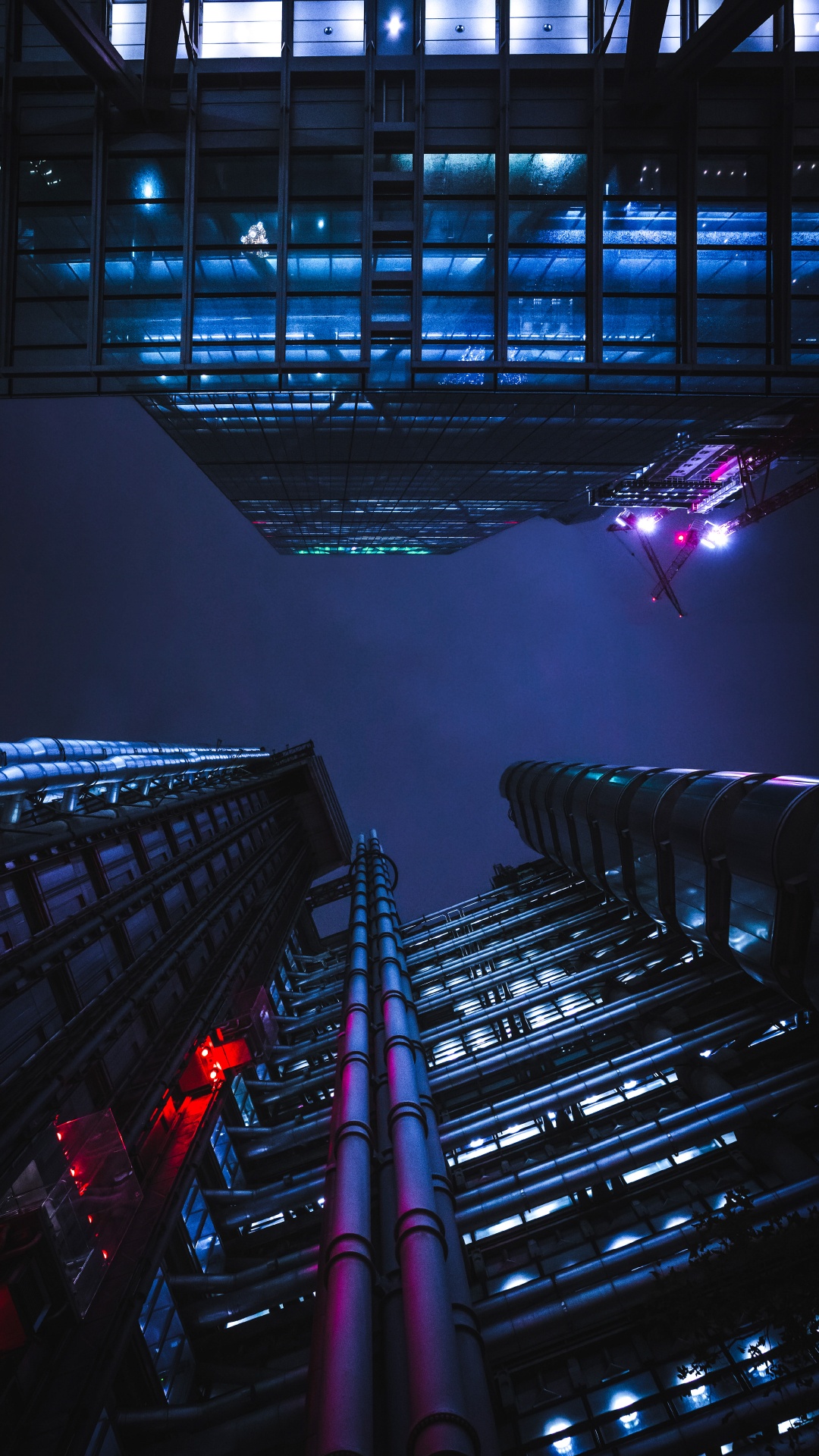 Обои свет, физика, пурпур, линия, здание в разрешении 1080x1920