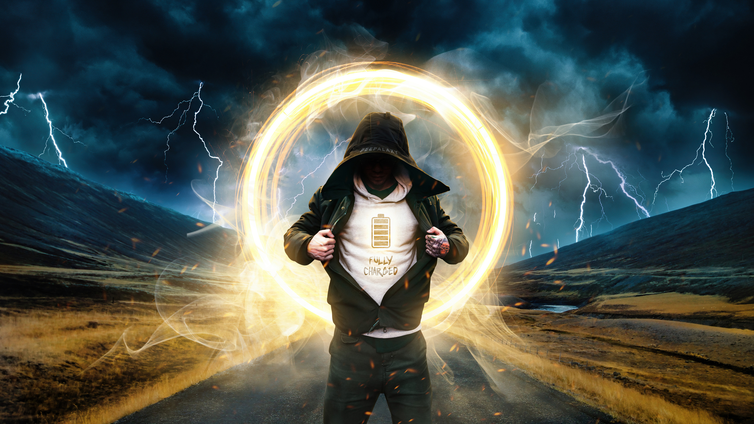 Обои атмосфера, мир, астрономический объект, арт, облако в разрешении 2560x1440