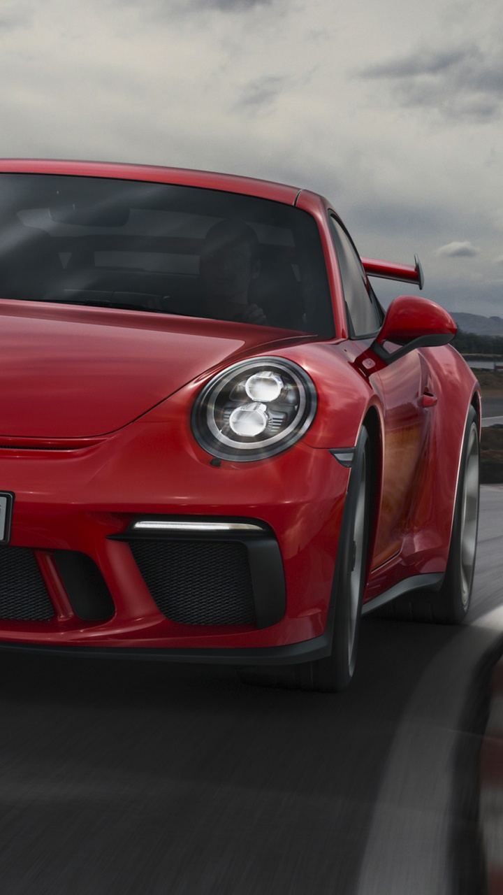 Обои Порше, спорткар, Порше 911 ГТ3 2018, авто, Porsche 911 GT3 R 991 в разрешении 720x1280