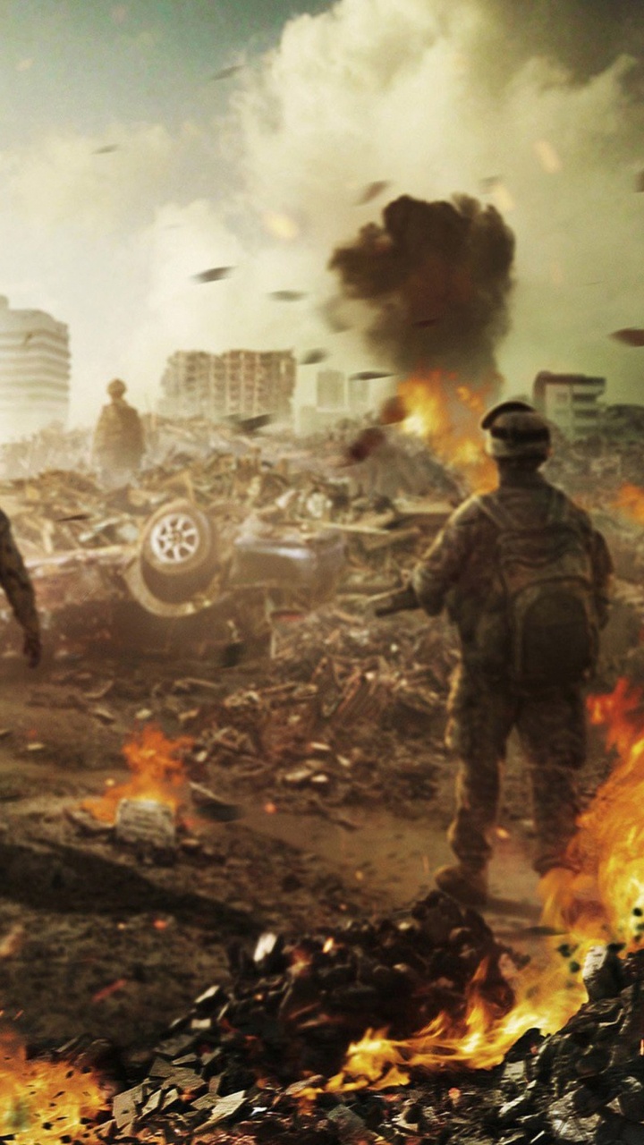 Обои солдат, компьютерная игра, армия, пиксель, бедствие в разрешении 720x1280