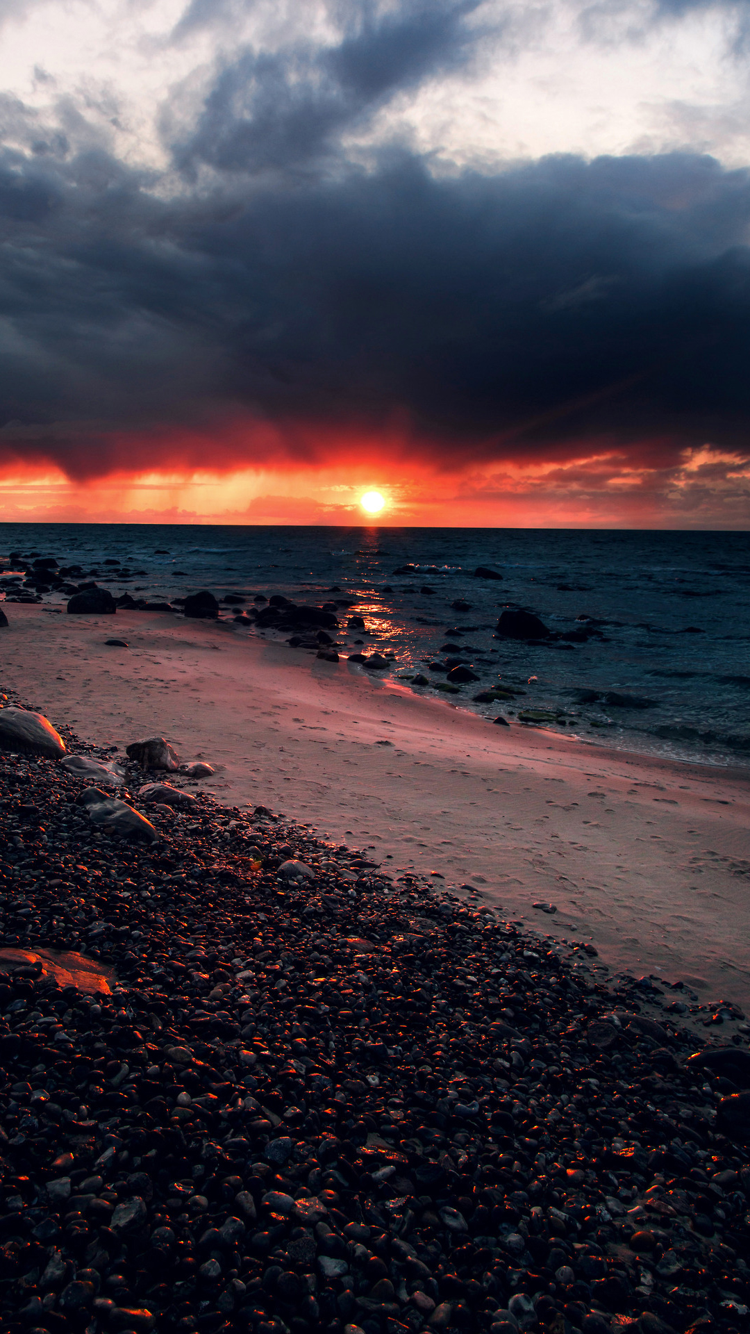 Обои вода, облако, атмосфера, окружающая среда, послесвечение в разрешении 1080x1920