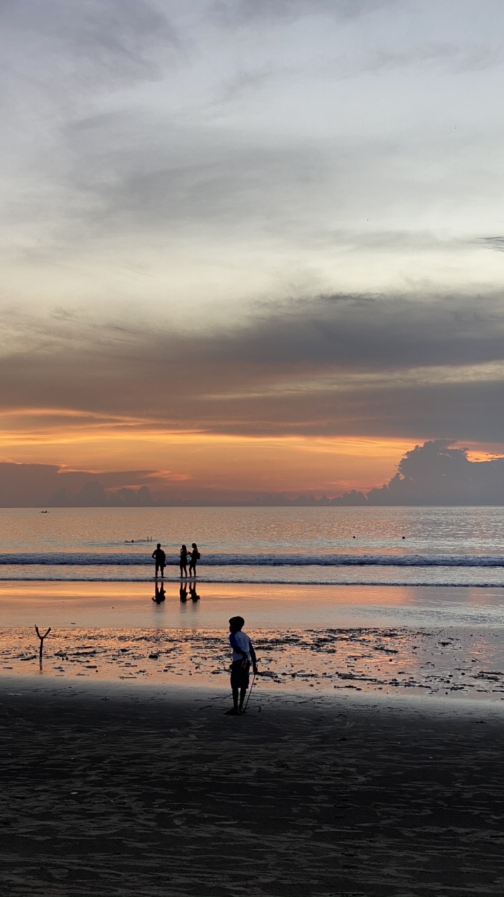 Обои море, пляж, вода, водоем, жидкость в разрешении 720x1280