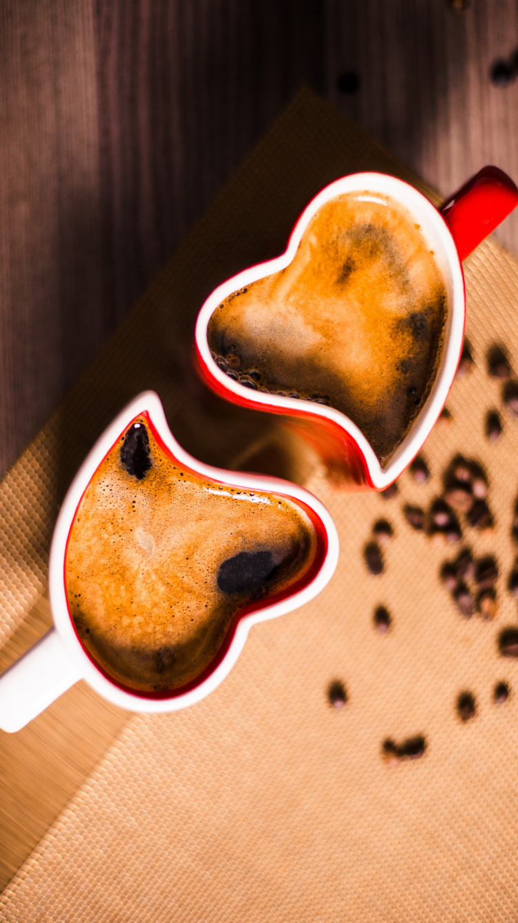 Обои чашка, кофе, кофейная чашка, ингредиент, гитара аксессуар в разрешении 750x1334