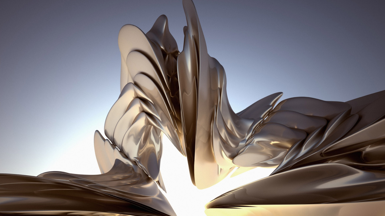 Обои металл, 3d компьютерная графика, 3D компьютерной графики, цифровое искусство в разрешении 1280x720