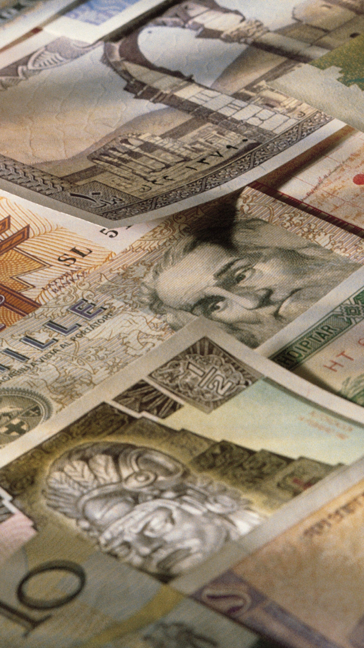 Обои Валюта, банкнота, деньги, Банк, наличные деньги в разрешении 750x1334