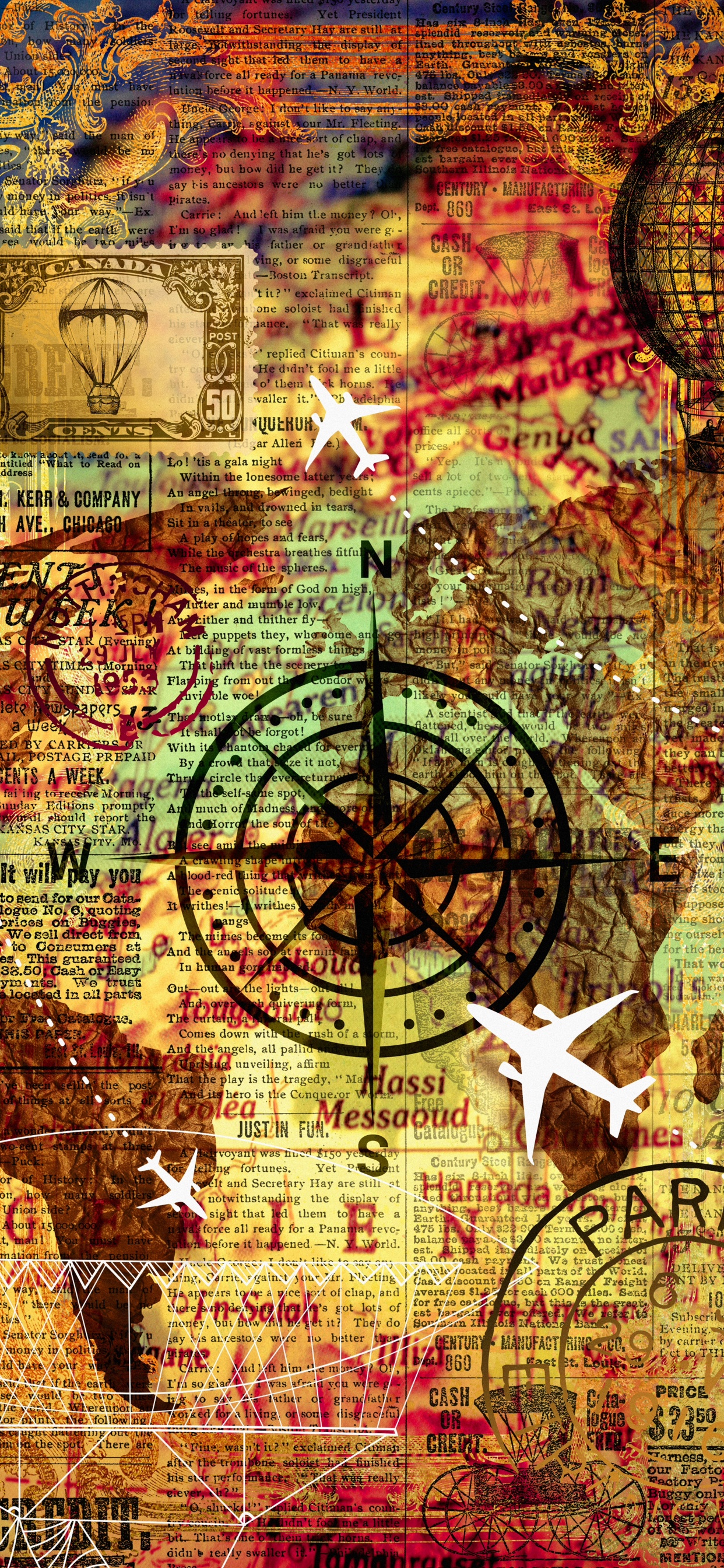 Обои арт, мир, линия, постер, узор в разрешении 1242x2688