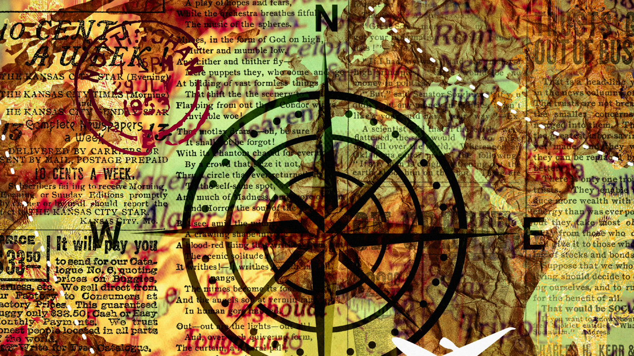 Обои арт, мир, линия, постер, узор в разрешении 1280x720