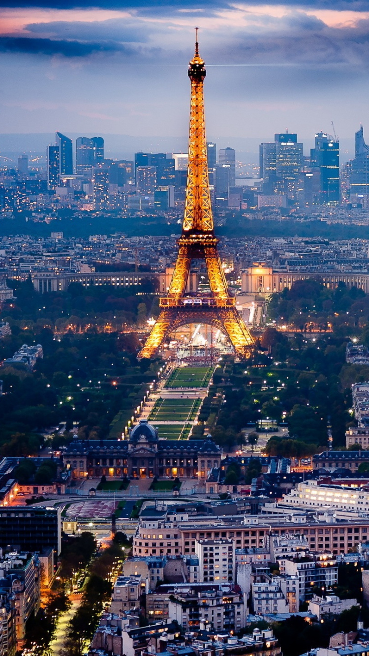 Обои Париж, городской пейзаж, город, городской район, метрополия в разрешении 750x1334