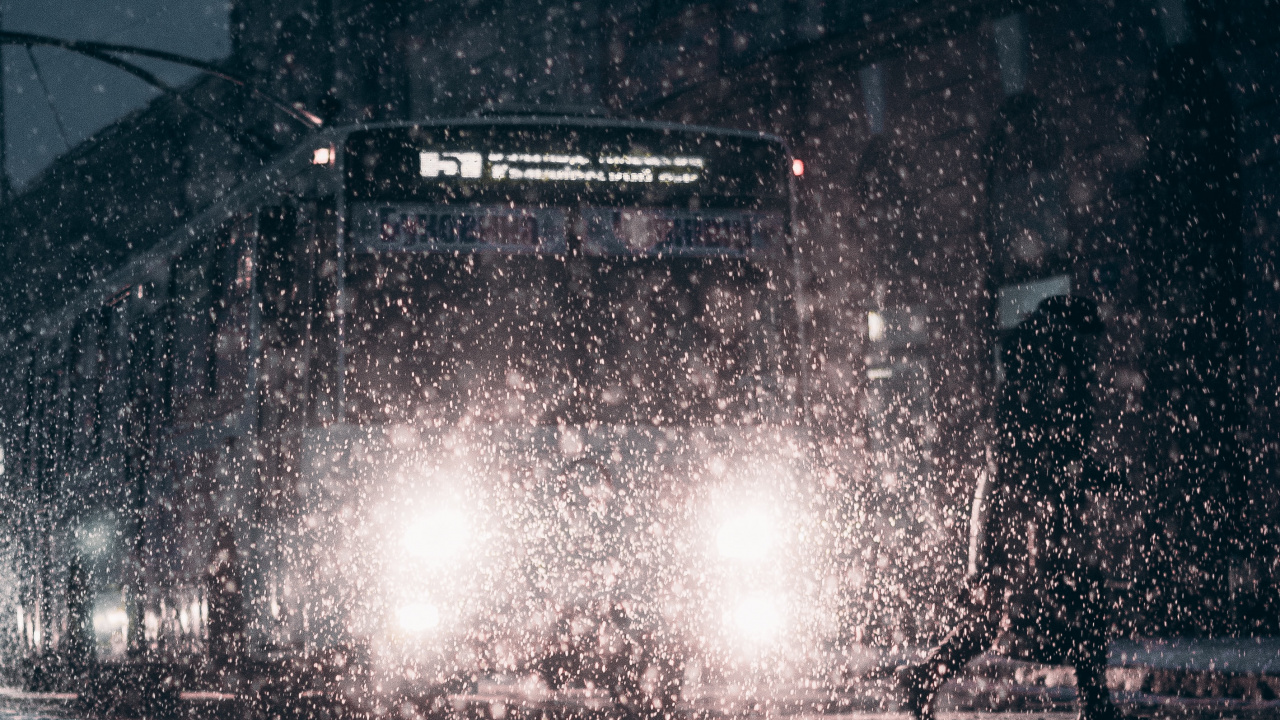 Обои ночь, море, вода, облако, природа в разрешении 1280x720