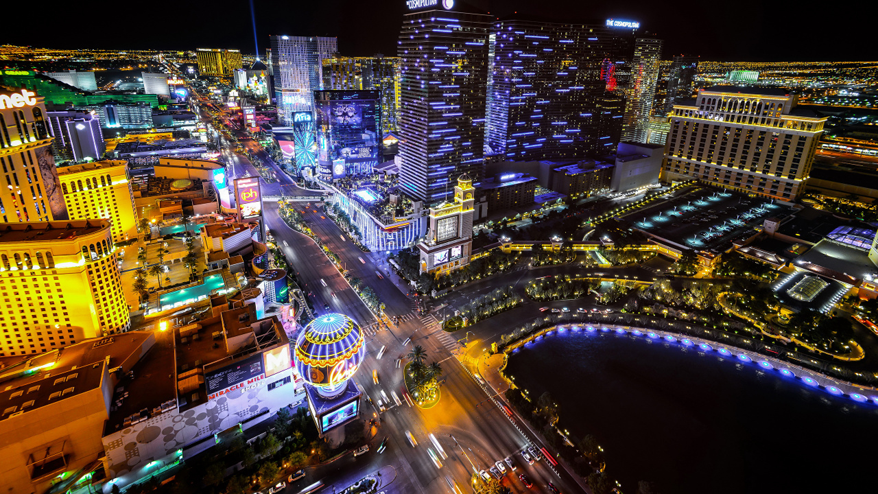 Обои Лас Вегас, Добро пожаловать в сказочный Лас-Вегас знак, городской пейзаж, город, метрополия в разрешении 1280x720