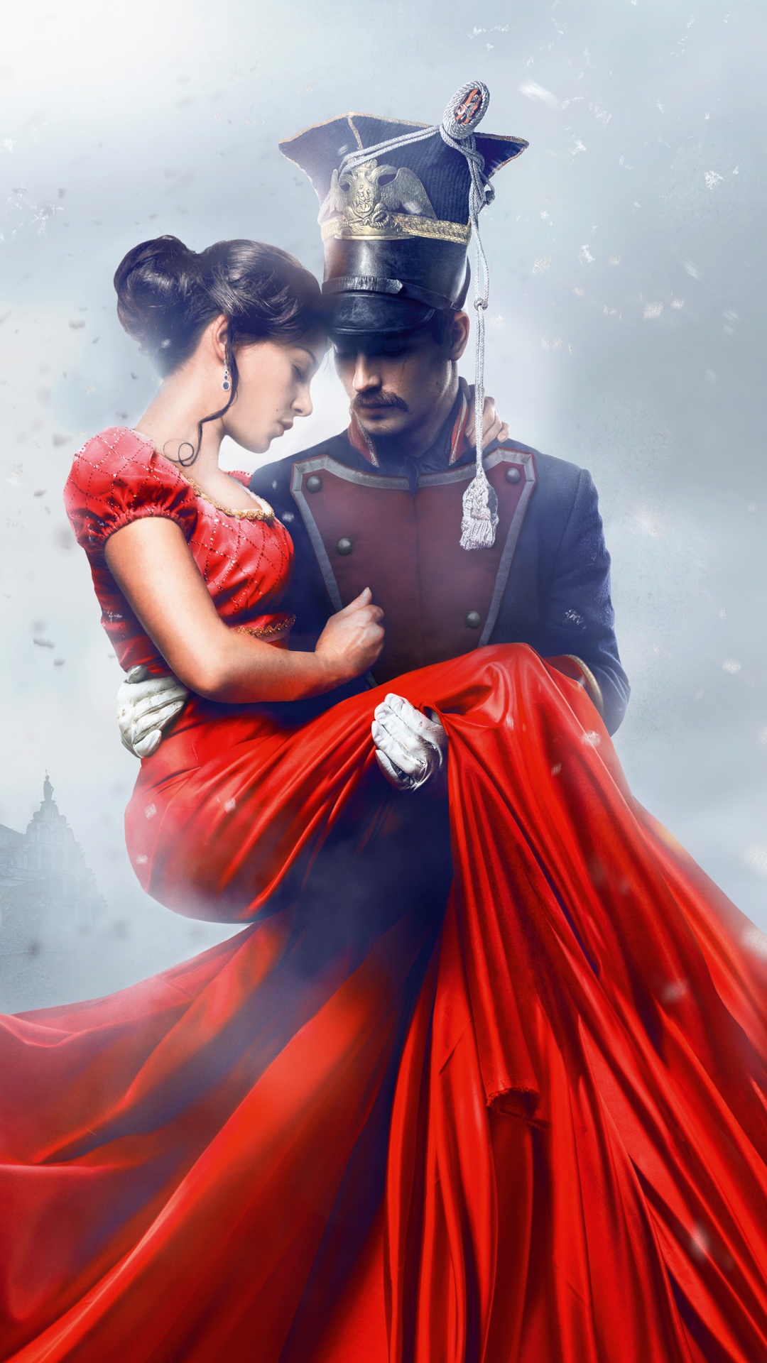 Обои Баллада о Уланской, платье, красный цвет, красота, официальная одежда в разрешении 1080x1920