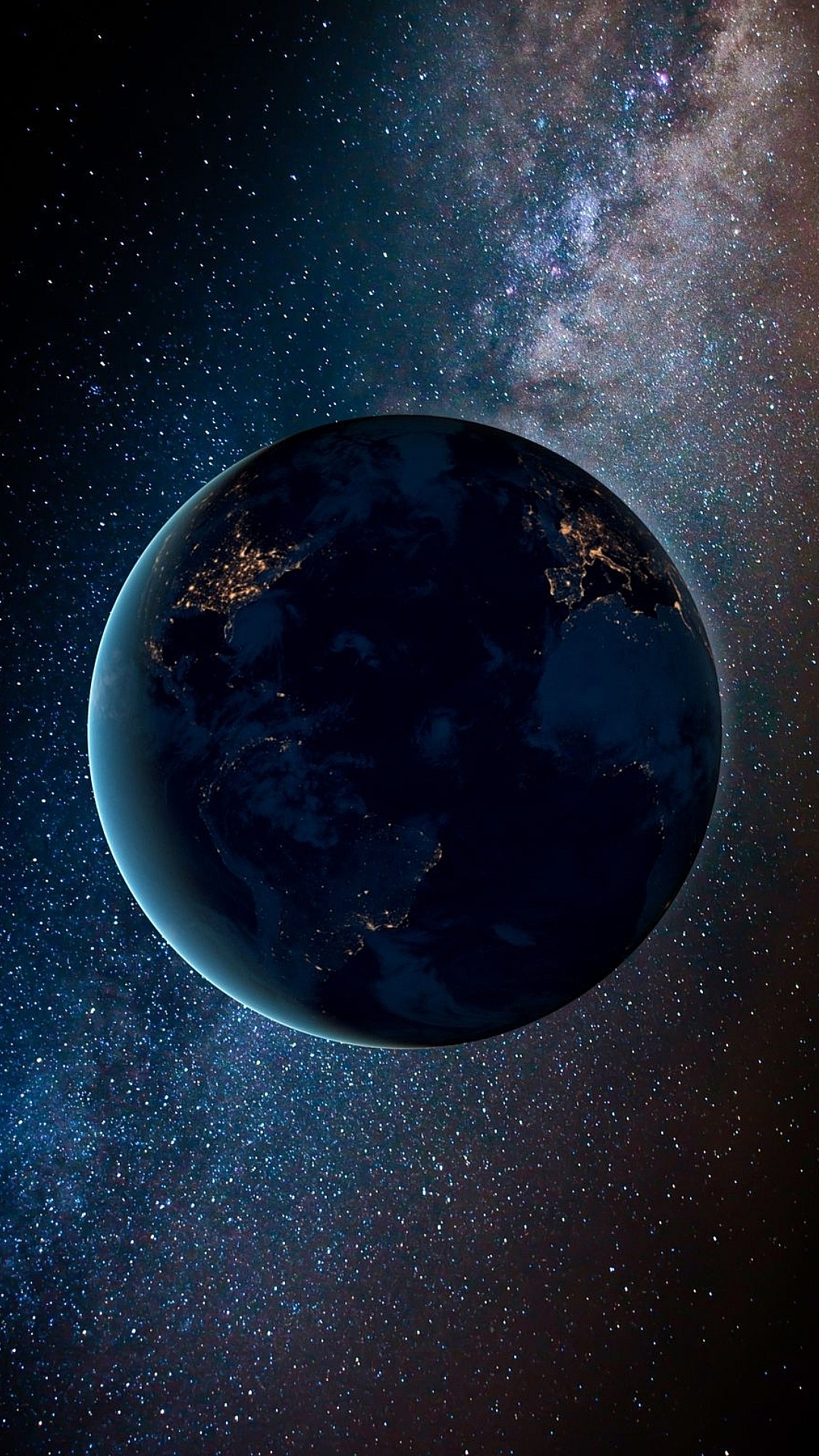 Обои атмосфера, земля, мир, лазурный, Галактика в разрешении 1080x1920