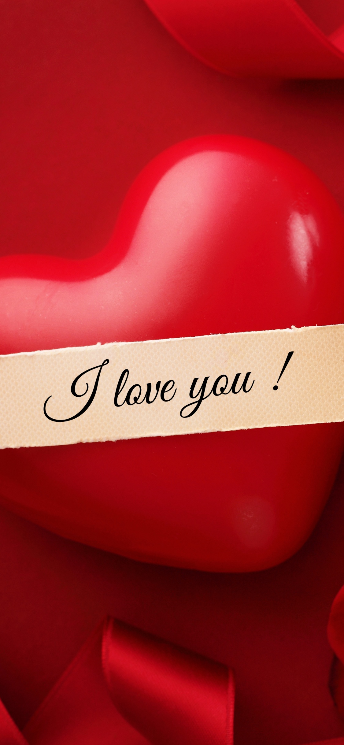 Обои День Святого Валентина, сердце, цветок, Роза, красный цвет в разрешении 1125x2436